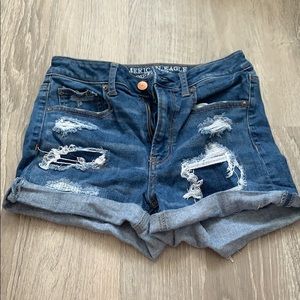 American eagle blue jean shorts